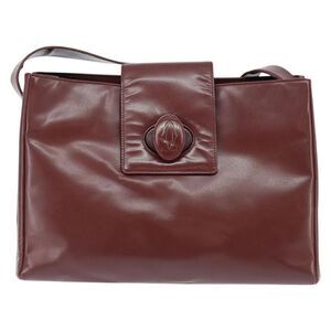 Cartier Must De Cartier Leather Burgundy Leather Shoulder Bag Bag